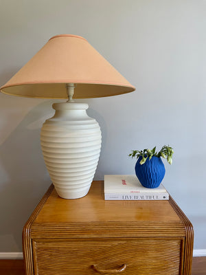 Beehive textured ceramic large Lamp