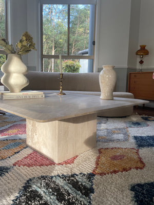 Bevelled Edge Marble Coffee Table